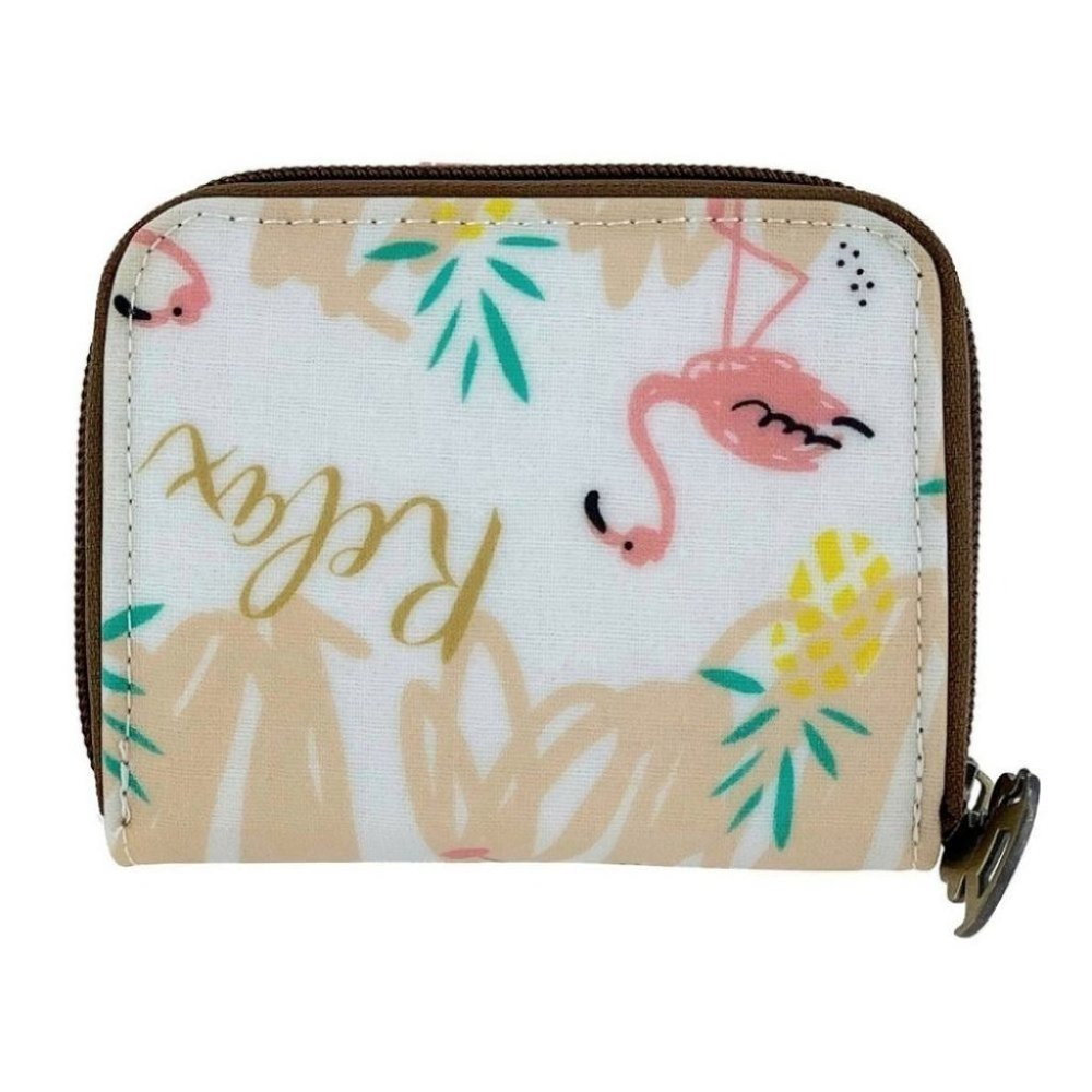 Waterproof Flamingo Short Snap Wallet Coin Purse - Picture 3 of 13